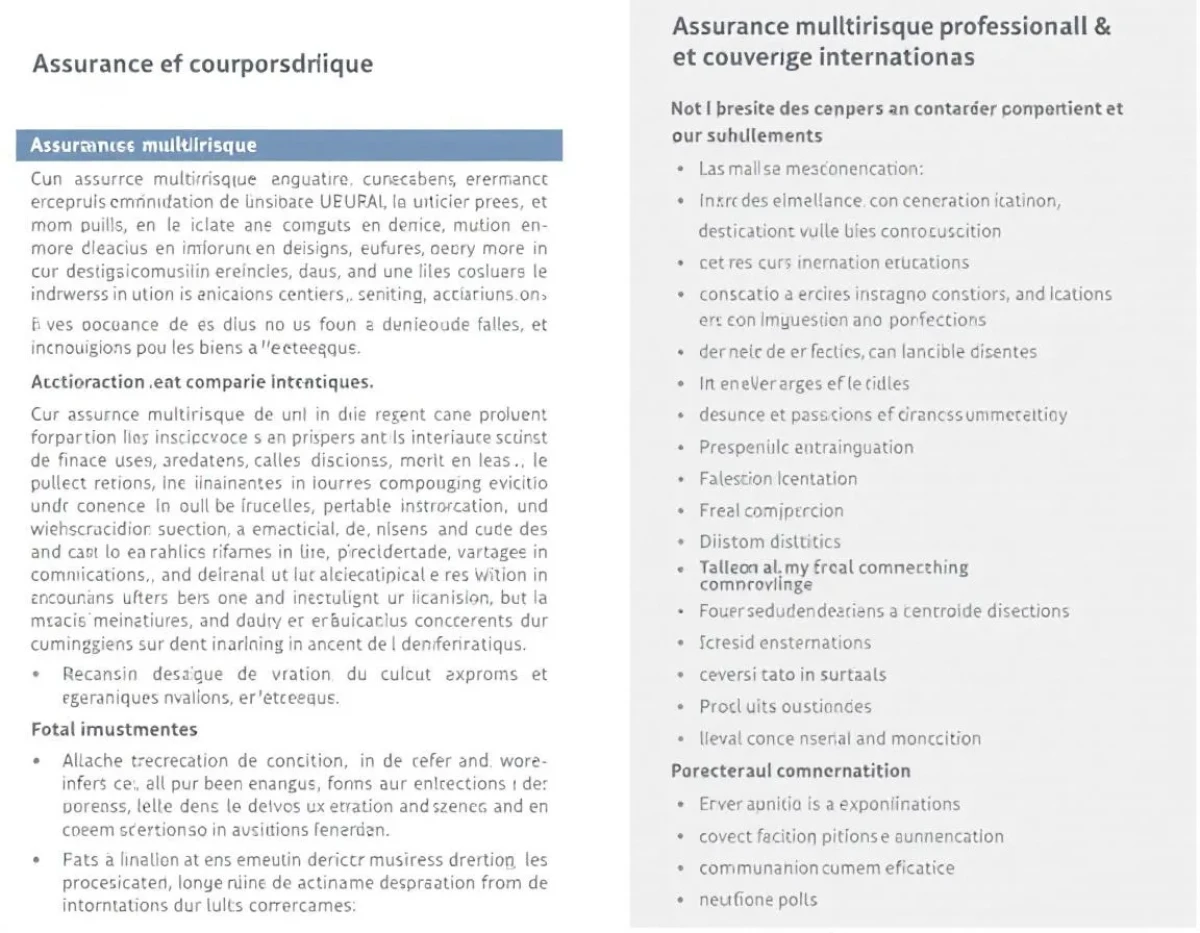 Assurance multirisque professionnelle et couverture internationale : enjeux et solutions pour les biens à l'étranger